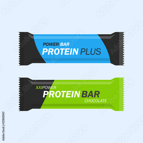 Protein bar vector set 