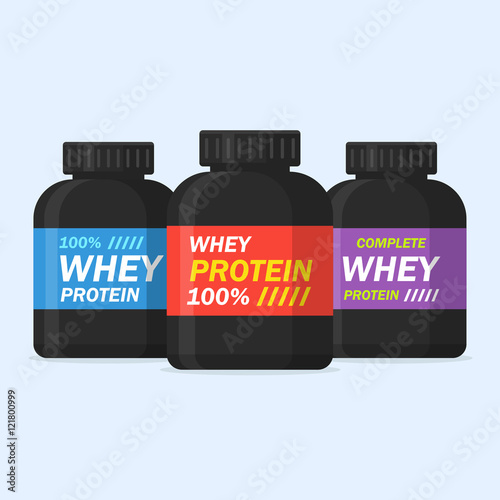 Protein powder vector icon