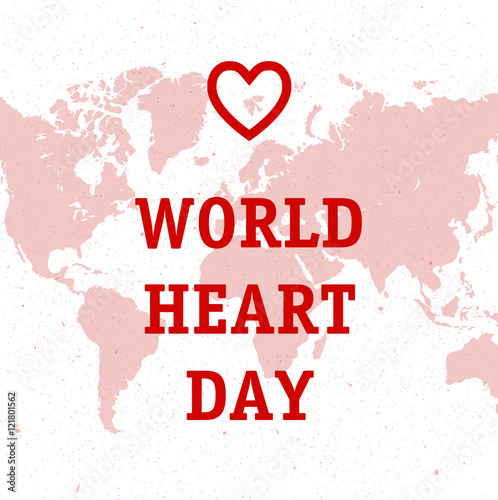 Vector illustration World Heart Day Background