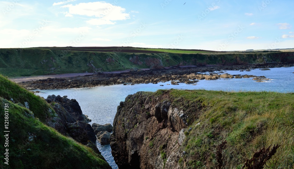 Obraz premium A scenic image from the Berwickshire coast in South East Scotland.