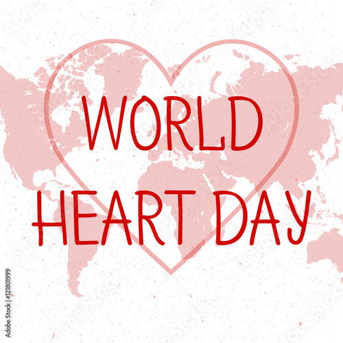 Vector illustration World Heart Day Background