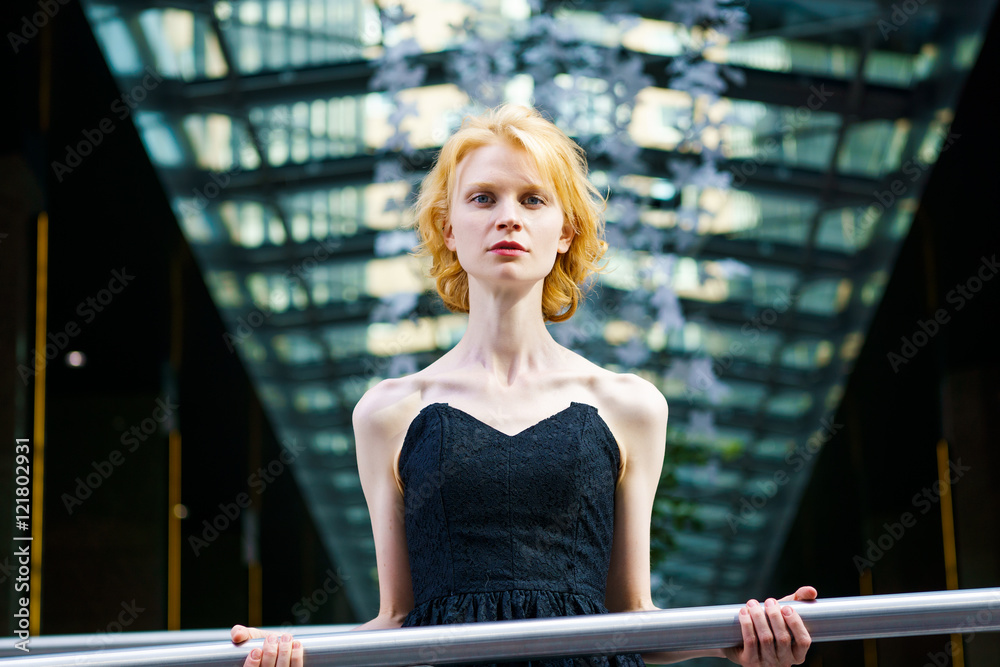 Fototapeta premium Young attractive blonde woman
