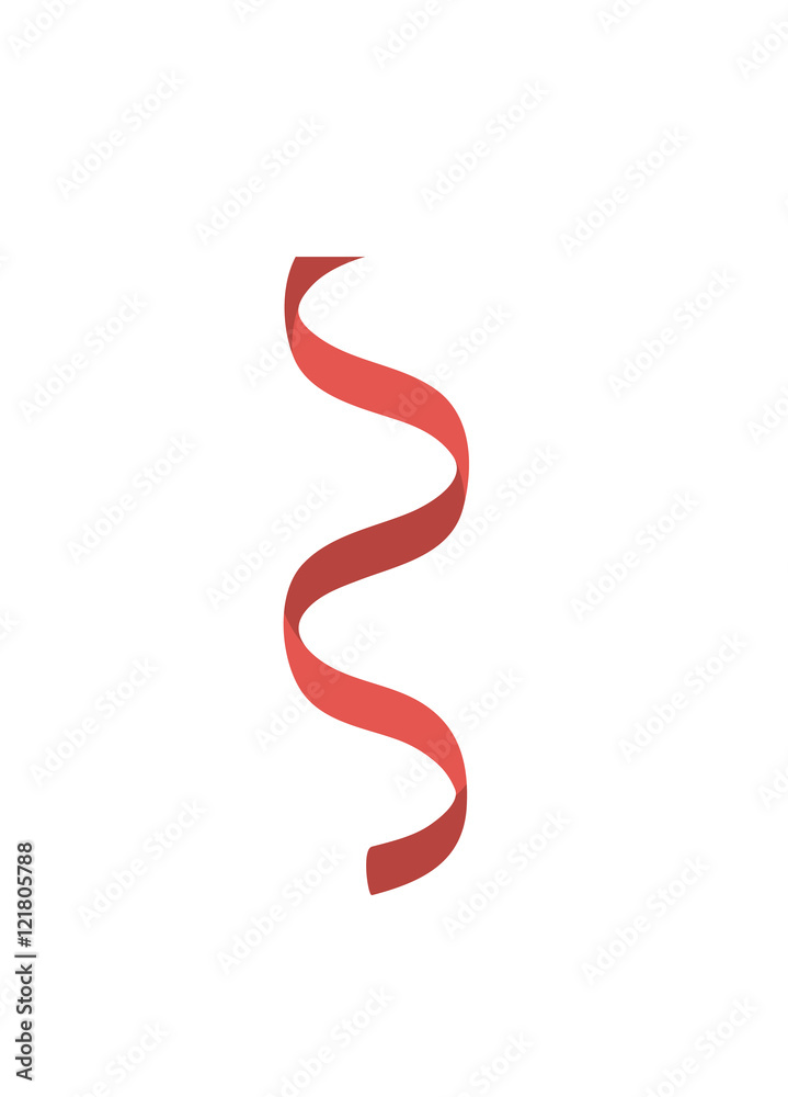 Streamer icon. Party festival and carnival theme. Colorful design. Vector illustration Streamer icon. Party festival and carnival theme. Colorful design. Vector illustration
