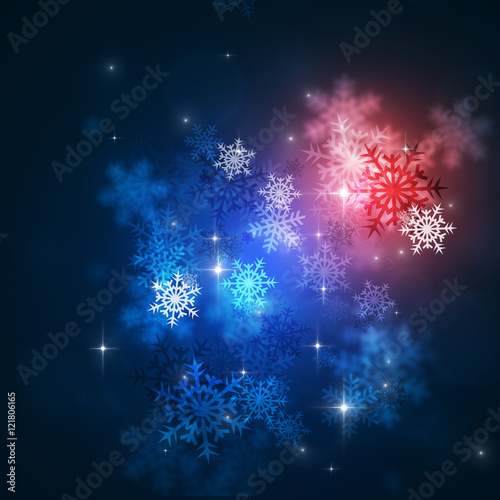 Abstract Winter Blue Background