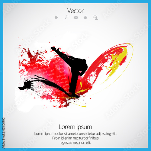 Vector of karate