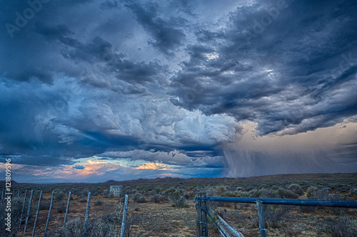 Thunderstorm in the desert