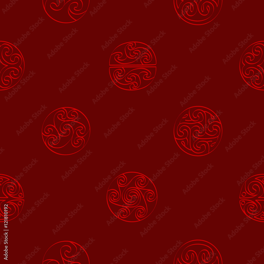 Seamless pattern with irish geometric ornament for your design Seamless pattern with irish geometric ornament for your design