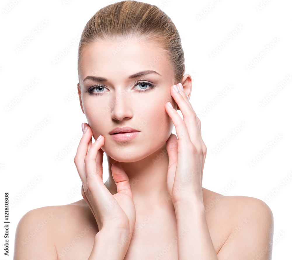 Beautiful sensual woman with healthy skin. Beautiful sensual woman with healthy skin.