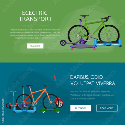 isolated electric scooter, one and two-wheeled mobility electric vehicle vector illustration, Eco alternative city transport