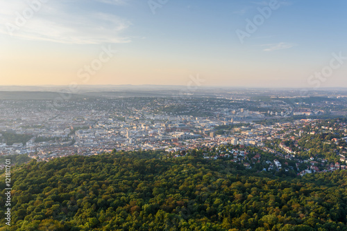 View to Stuttgart city in Germany - beautiful landscape in the summer © Simon Dannhauer