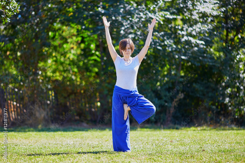 Young woman doing yoga Young woman doing yoga