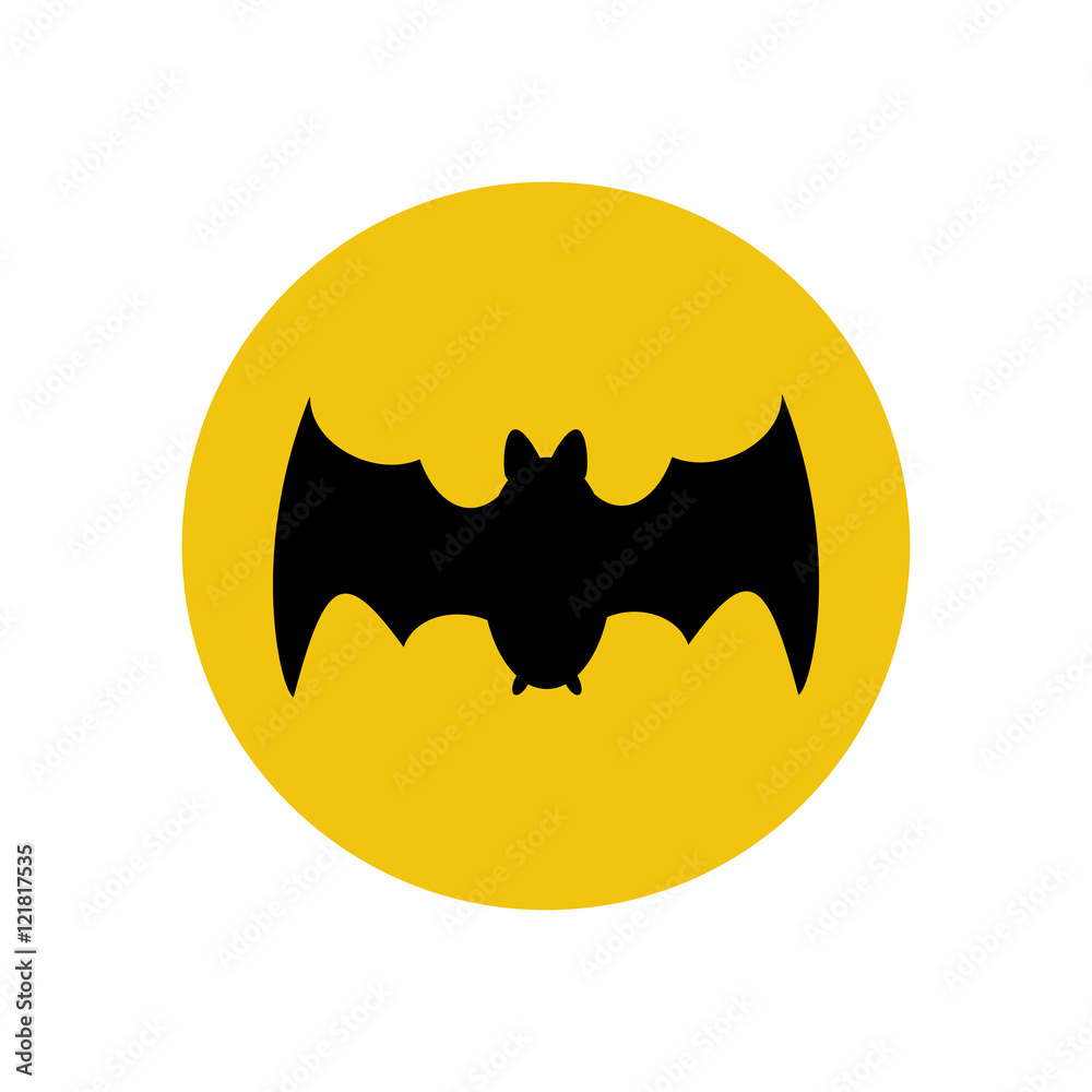 Bat illustration silhouette