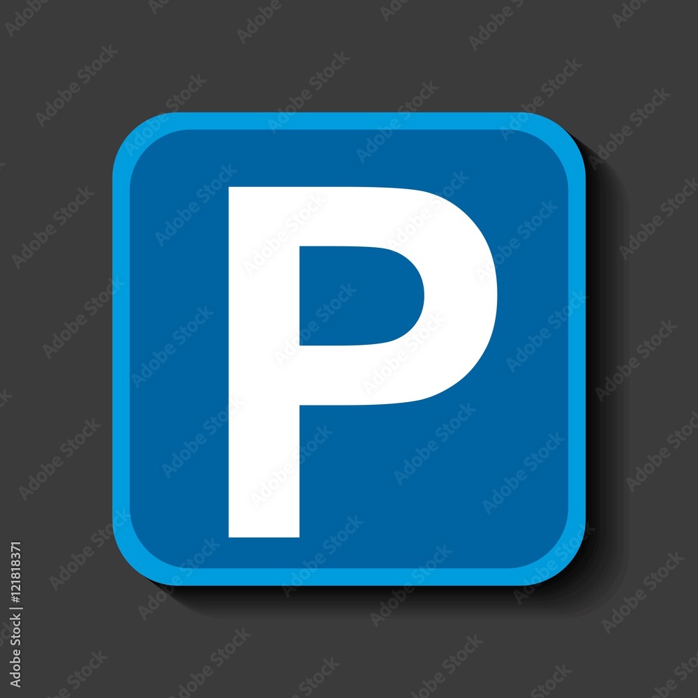 parking zone signal icon vector illustration design parking zone signal icon vector illustration design