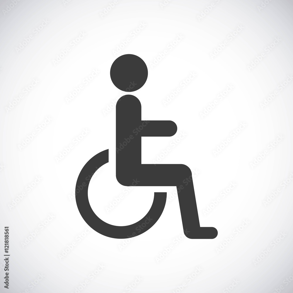 disable person traffic signal vector illustration design disable person traffic signal vector illustration design