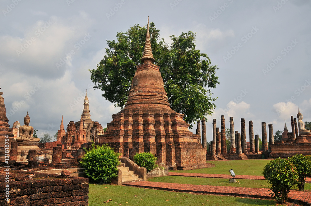 World heritage Sukhothai historical park, Thailand