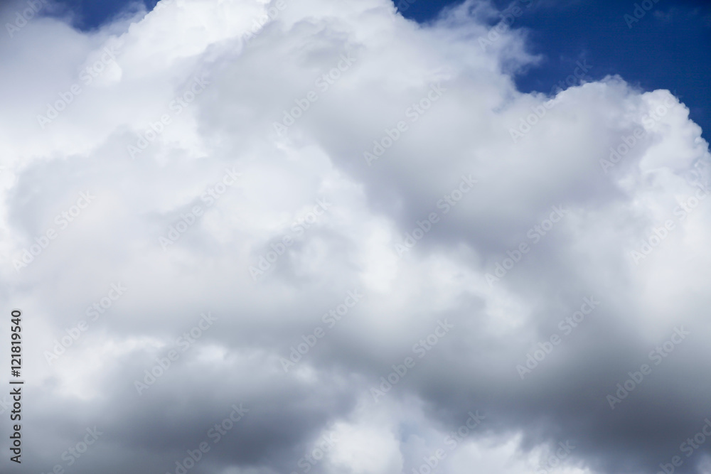 Obraz premium Blue sky with clouds.