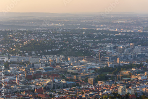 Center of Stuttgart City in Germany - beautiful historical city