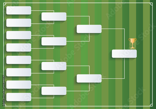 Vector tournament bracket (football, soccer)