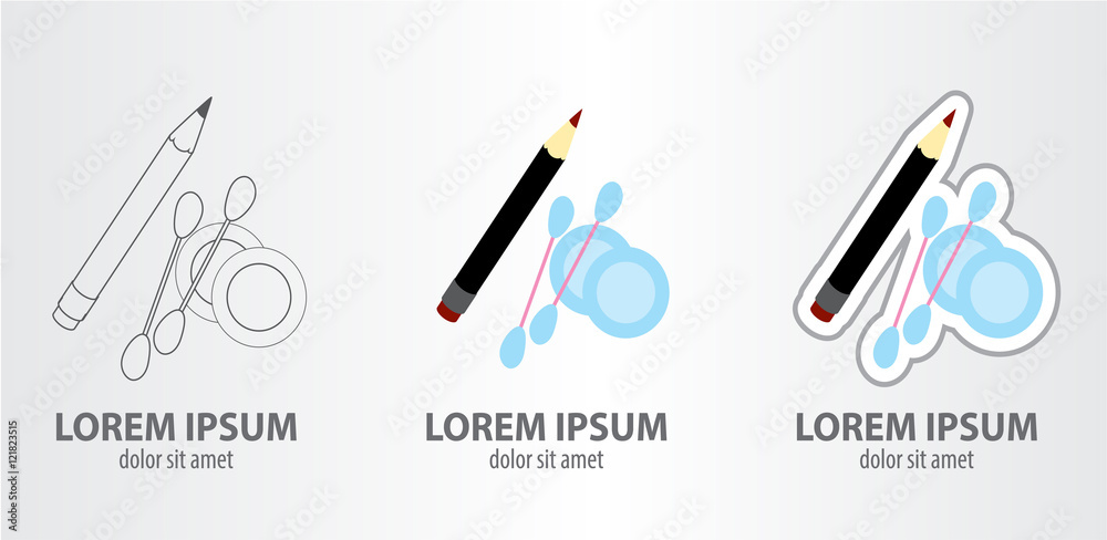 Logos pencil for eye or eyebrow