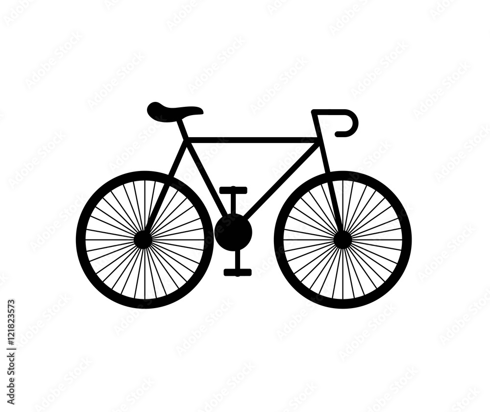 bicycle vehicle retro icon vector illustration design