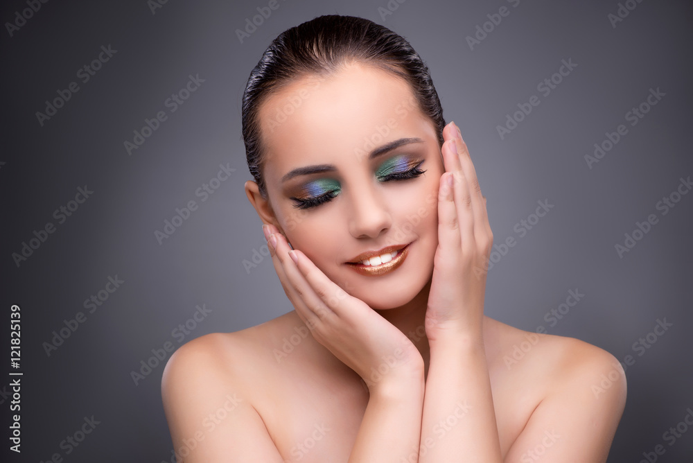 Beautiful woman in make up concept Beautiful woman in make up concept