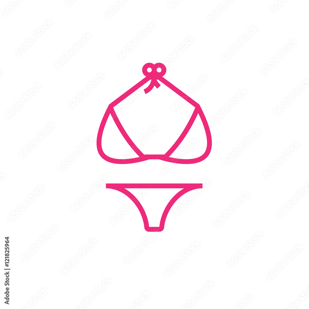 swimsuit line icon, outline swimming suit vector logo, linear colorful pictogram isolated on white swimsuit line icon, outline swimming suit vector logo, linear colorful pictogram isolated on white