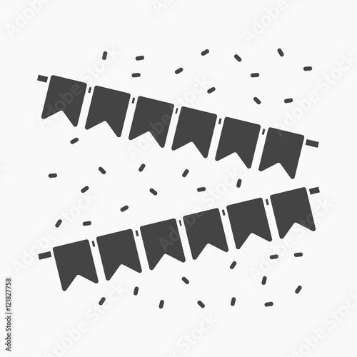 Flags icon simple. Single gay icon from the big minority, homosexual black.