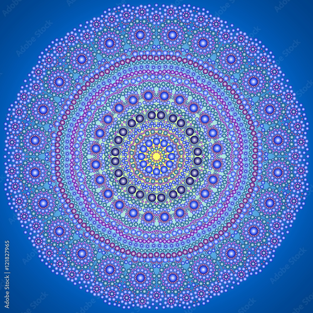 Obraz premium mandala made of small dots
