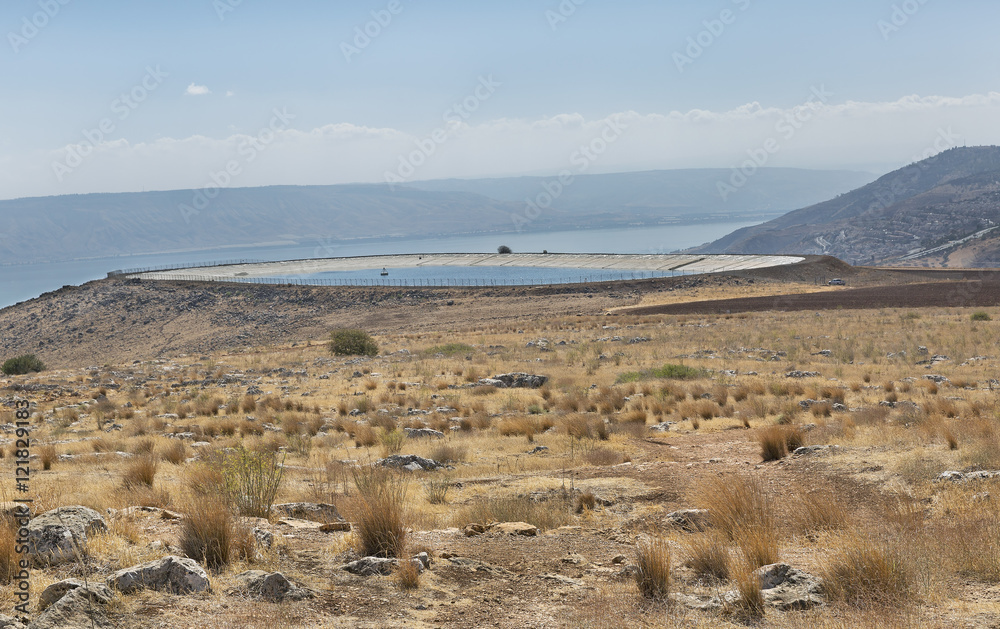 pit to collect rainwater on Mount Arbel