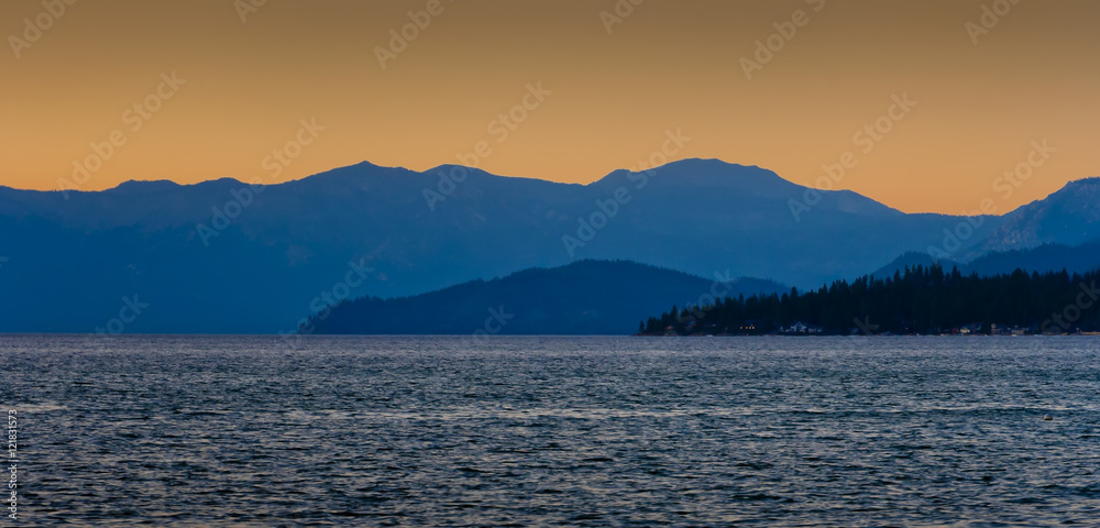 Evening at Lake Tahoe Evening at Lake Tahoe