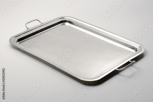 Classic rectangular tray metal