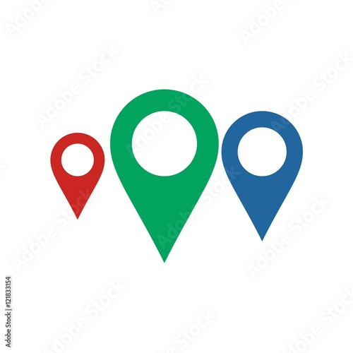 Pin locator logo design