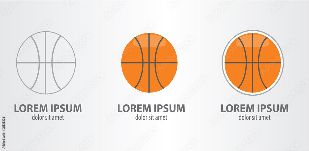 Fototapeta Logo basketball