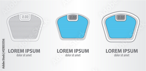 Slika na platnu Logo weighing-machine