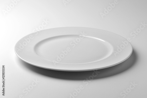 white dinner flat plate