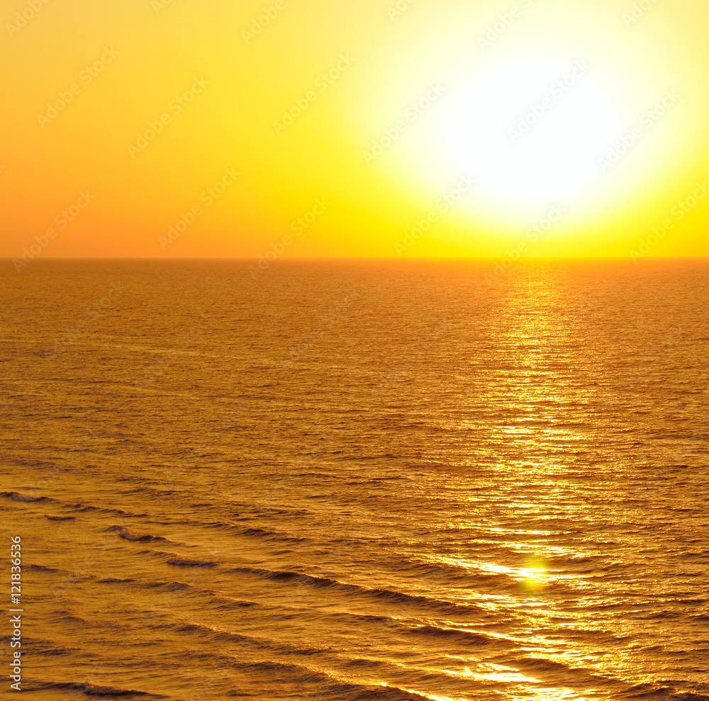 Fantastic sunrise on the ocean Fantastic sunrise on the ocean