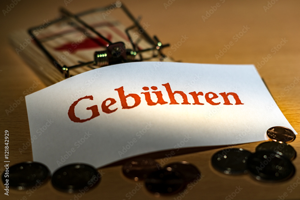 Gebühren StockFoto Adobe Stock