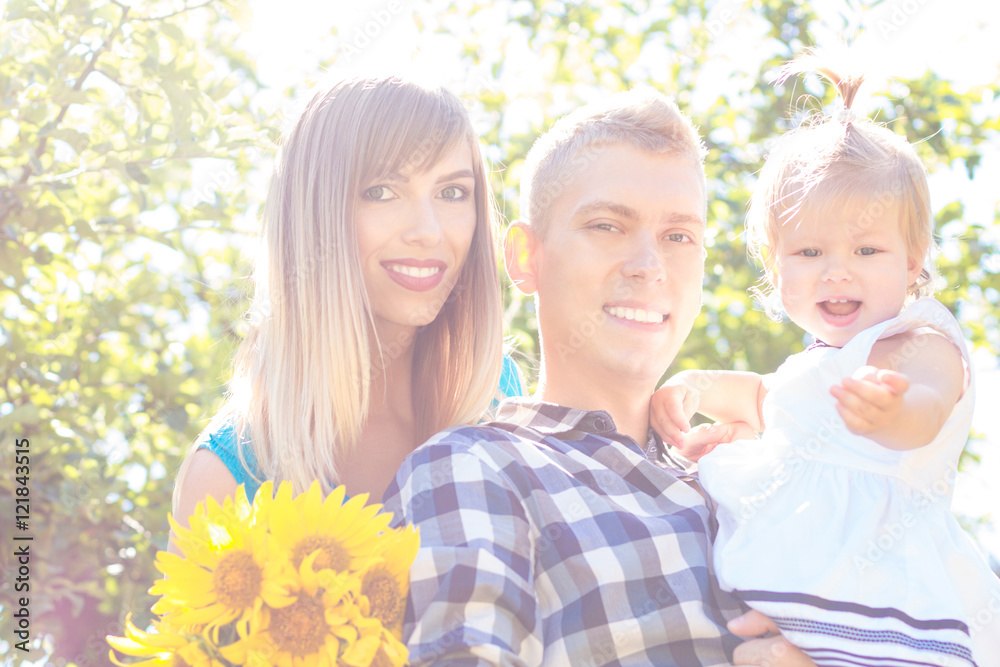 Happy family portrait