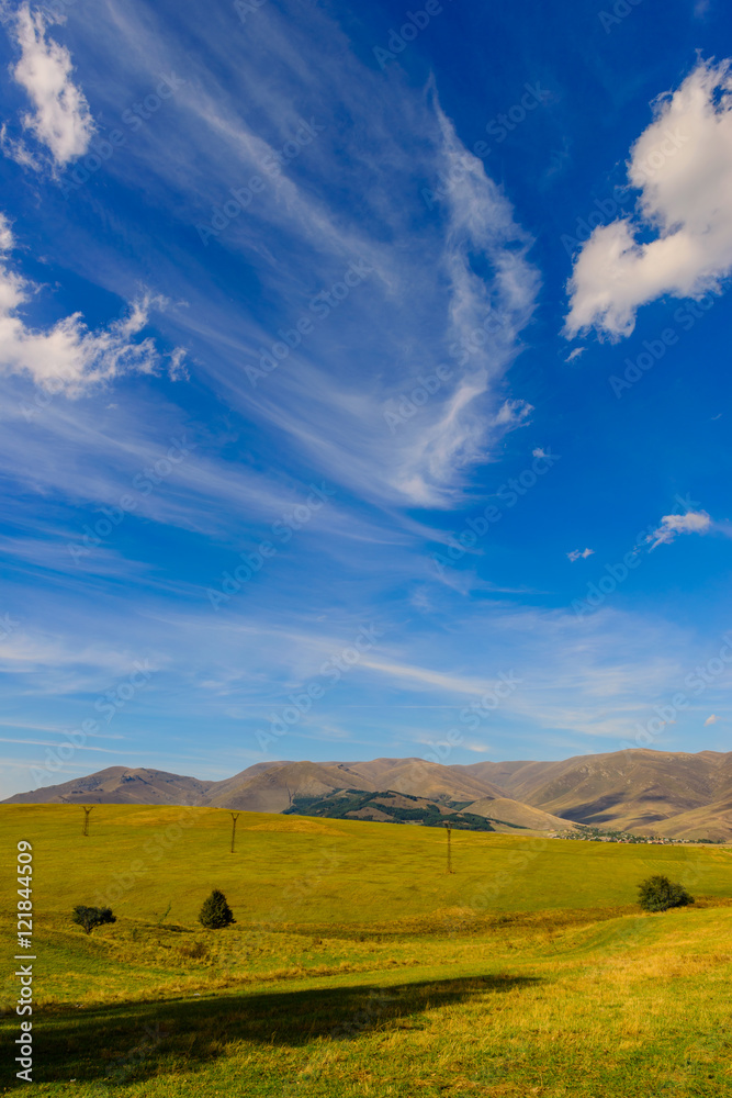 Amazing landscape with dramatic clouds, Armenia Amazing landscape with dramatic clouds, Armenia