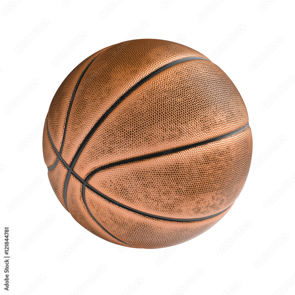 Basketball ball isolated on the white background