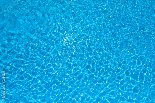 Ripple Water in swimming pool, Beautiful blue water surface for background