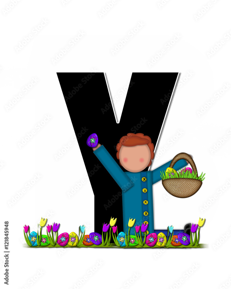 Alphabet Children Easter Egg Hunt Y Alphabet Children Easter Egg Hunt Y