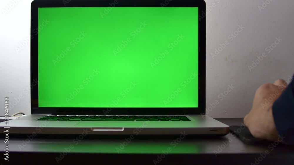 Man's Hand Working With A Wireless Mouse On His Laptop, Green Screen
Man's Hand Working With A Wireless Mouse On His Laptop, Green Screen