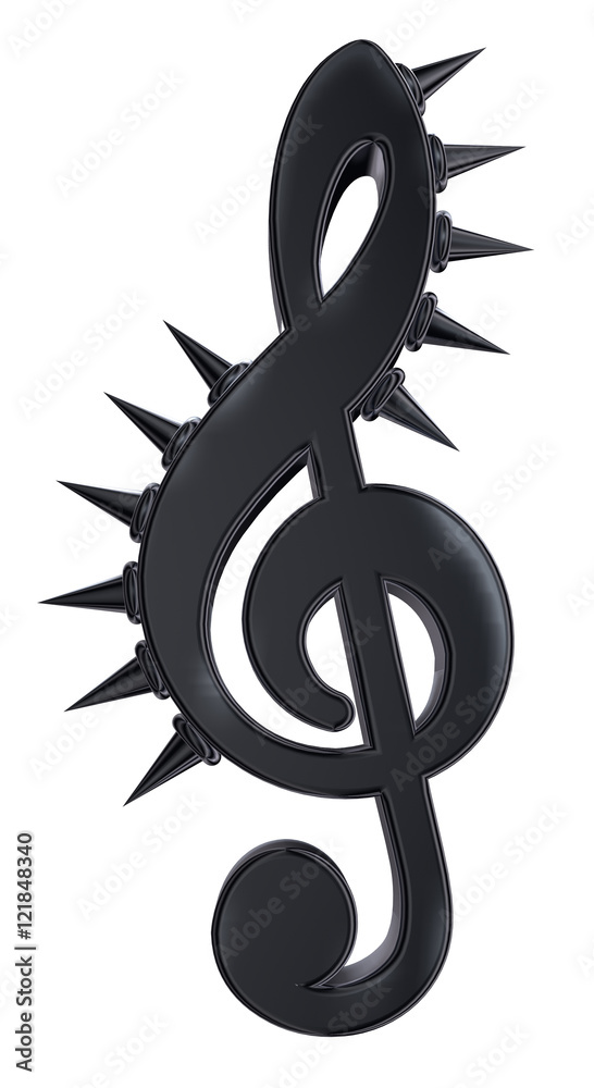 Obraz premium clef with prickles - 3d rendering
