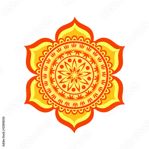 Swadhisthana chakra vector illustration