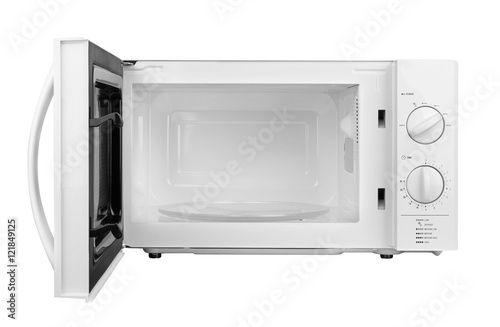 open microwave oven photo
