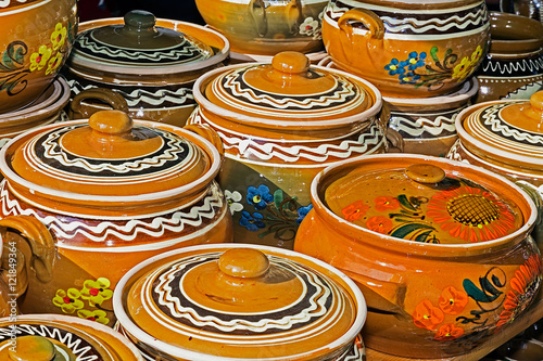 Ceramic pots traditional for Transylvania, Romania