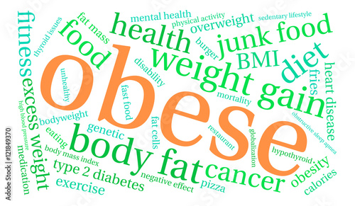 Obese Word Cloud