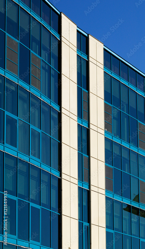 glass wal of business centerl. modern architecture glass wal of business centerl. modern architecture