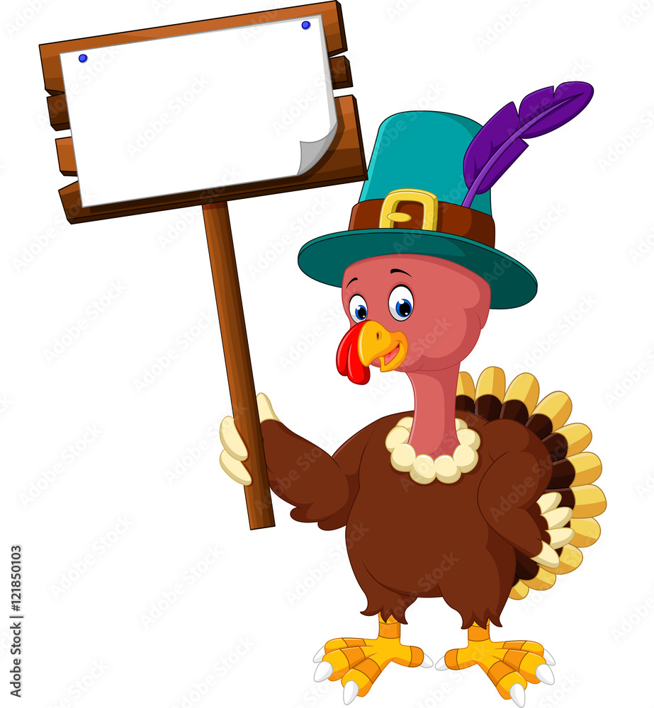 turkey bird cartoon Stock Vector | Adobe Stock